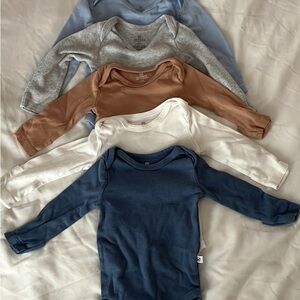 100% organic cotton Honest Baby Clothing Long Sleeve Onsies